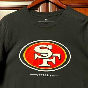 Like New SF 49er Fanatics Crewneck Long Sleeve Black Pullover Football Shirt!